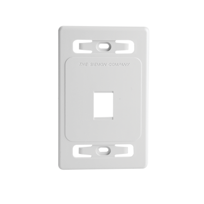 Placa de Pared Modular MAX, de 1 Salida, Color Blanco