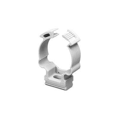 [GW-50-631] Soporte de collar (Abrazadera), PVC Auto-extinguible, cerrado para tubería de 50 mm