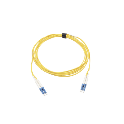 [FJ2-LCULCUL-10] Jumper de Fibra Óptica Monomodo (OS2), XGLO, Riser, LC/UPC-LC/UPC Duplex, OFNR, Color Amarillo, 10 Metros (32.81 Pies)