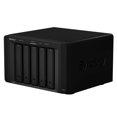 [DX517] Unidad de Expansión Synology DX517 | 5 Bahías SATA HDD/SSD 3.5" y 2.5" | Puerto eSATA | Diseño Hot-Swap | Compatible con DS1517+ y DS1817+.