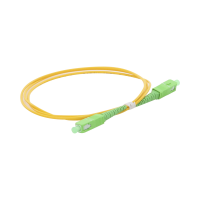 Jumper de Fibra Óptica Monomodo SC/APC-SC/APC Simplex de 1 Metro (3.28 Pies), 2mm