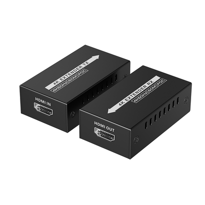 [TT672MINI]  Kit extensor HDMI de tamaño mini | 4K60Hz a  60 metros | Solo requiere alimentación TX |  Sobre CAT6/CAT6A/CAT7 | 